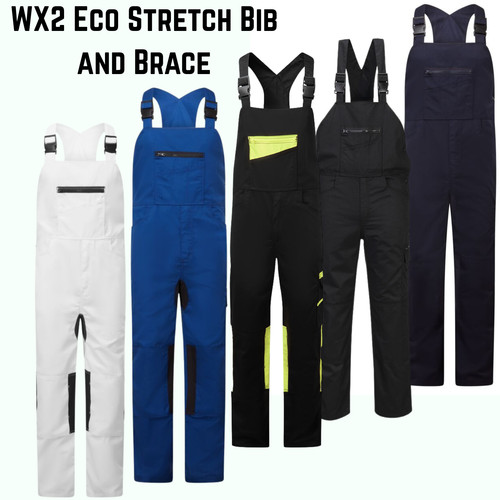 Portwest wx2 eco stretch bib - wx2,