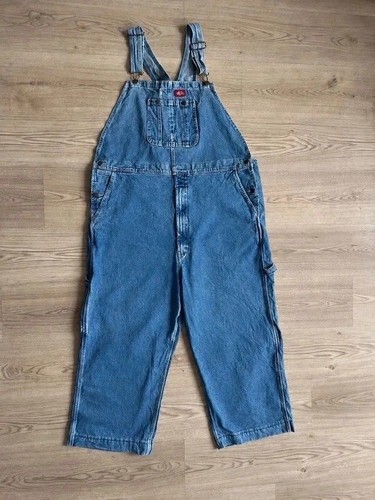 Dickies denim dungarees - dickies,