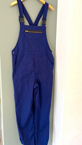 Harpook unisex blue work bib - blue,
