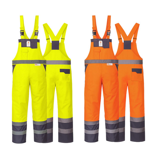 Vis bib and brace - hi, overalls