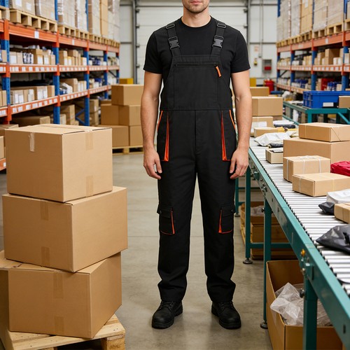 Men bib and brace overalls - bib,